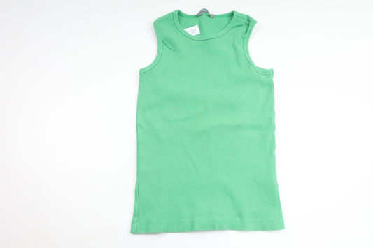 Ribbet tanktop fra Lindex - Størrelse 110/116 - Grøn