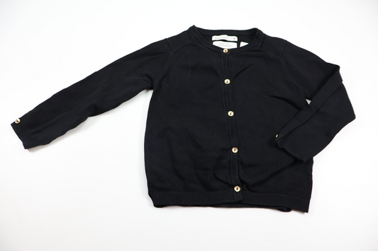 Strikket cardigan fra Zara - Størrelse 110 - Sort