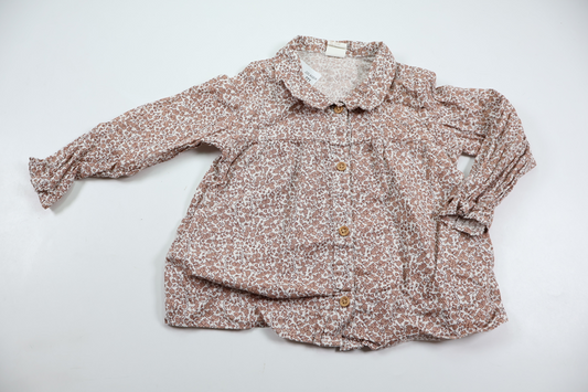 Blomstret tunika fra H&M - Størrelse 80 - Beige