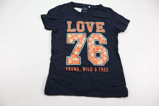 T-shirt fra Name It - Størrelse 110 - Marineblå