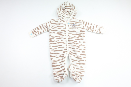 Fleeceoveralls fra My Baby - Størrelse 62/68 - Off-white