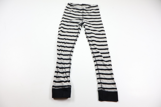 Stribede pyjamasbukser fra H&M - Størrelse 122/128 - Grå