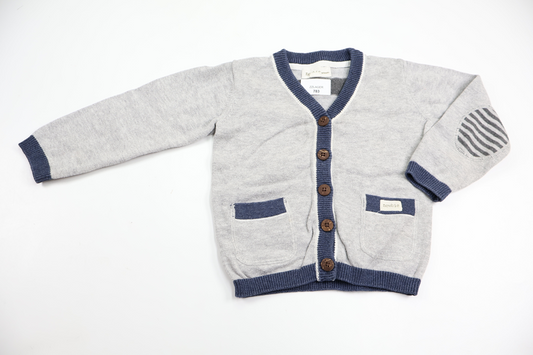 Strikket cardigan fra Newbie - Størrelse 74 - Grå