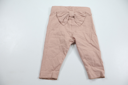 Bukser med sløjfe fra Newbie - Størrelse 62 - Pink