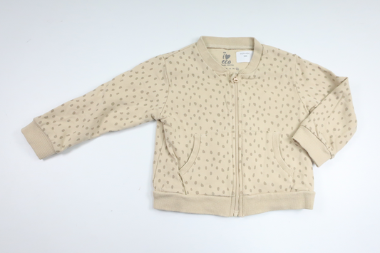 Cardigan fra ICA I Love Eco - Størrelse 86 - Beige