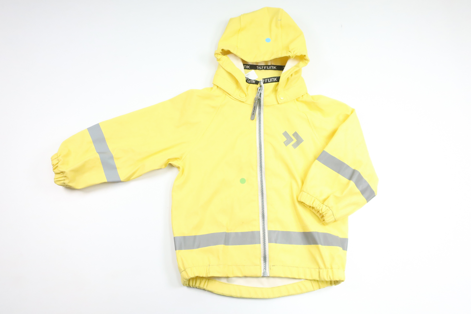 Regnjakke fra Funk - Størrelse 90 - Gul