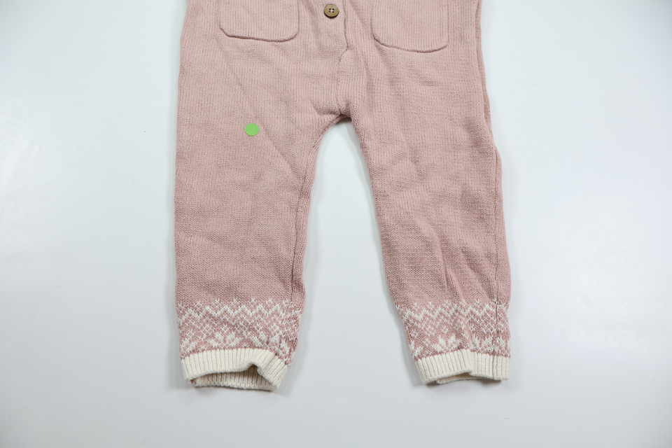 Strikket heldragt/jumpsuit fra Newbie - Størrelse 80 - Rosa