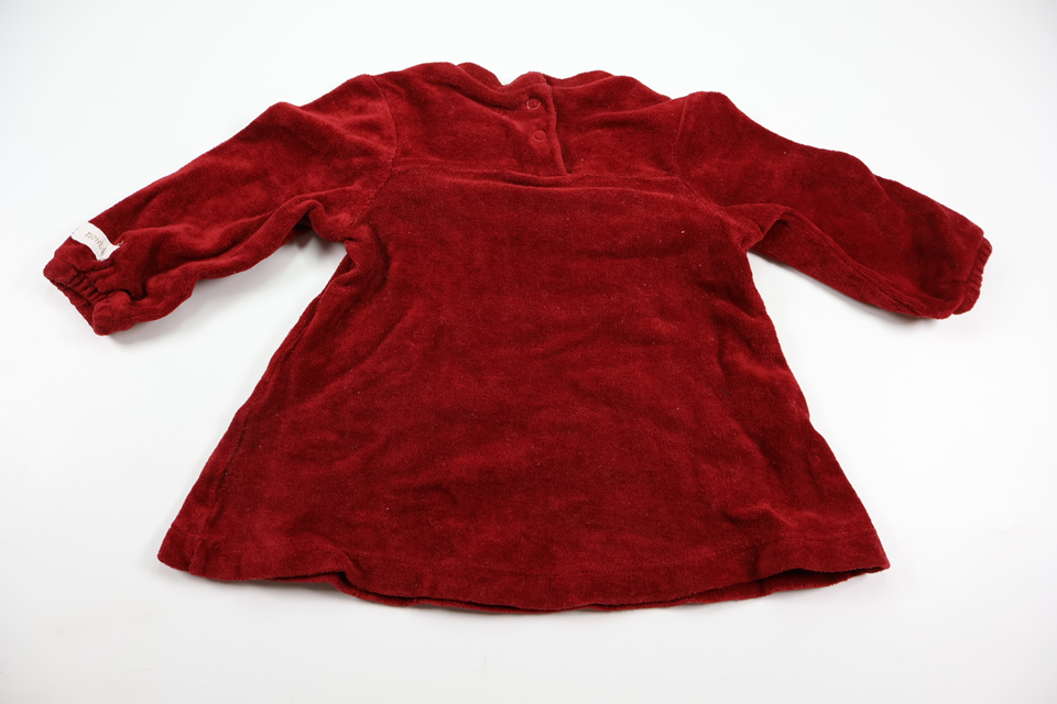 Klänning i velour från Newbie - Storlek 68 - Röd