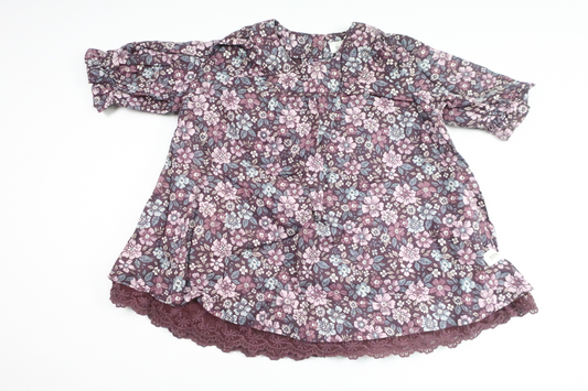 Blomsterkjole fra Newbie - Størrelse 62 - Lilla
