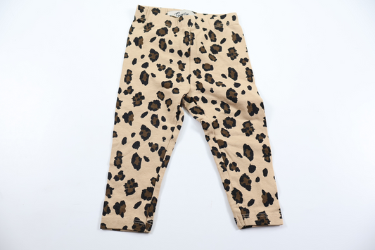 Leopardmønstrede bukser fra Sweetie - Størrelse 68 - Beige