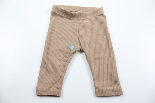 Ribbede bukser fra H&M - Størrelse 62/68 - Beige