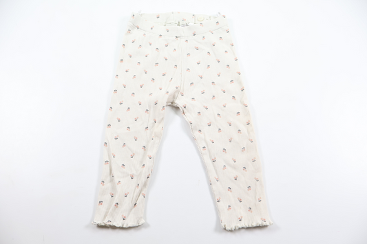 Ribbede bukser fra H&M - Størrelse 74 - Beige