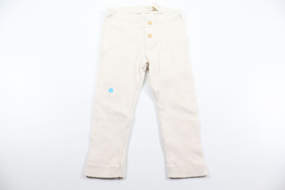 Ribbede bukser fra H&M - Størrelse 86 - Beige