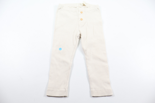 Ribbede bukser fra H&M - Størrelse 86 - Beige