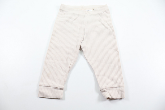 Ribbede bukser fra H&M - Størrelse 74 - Beige