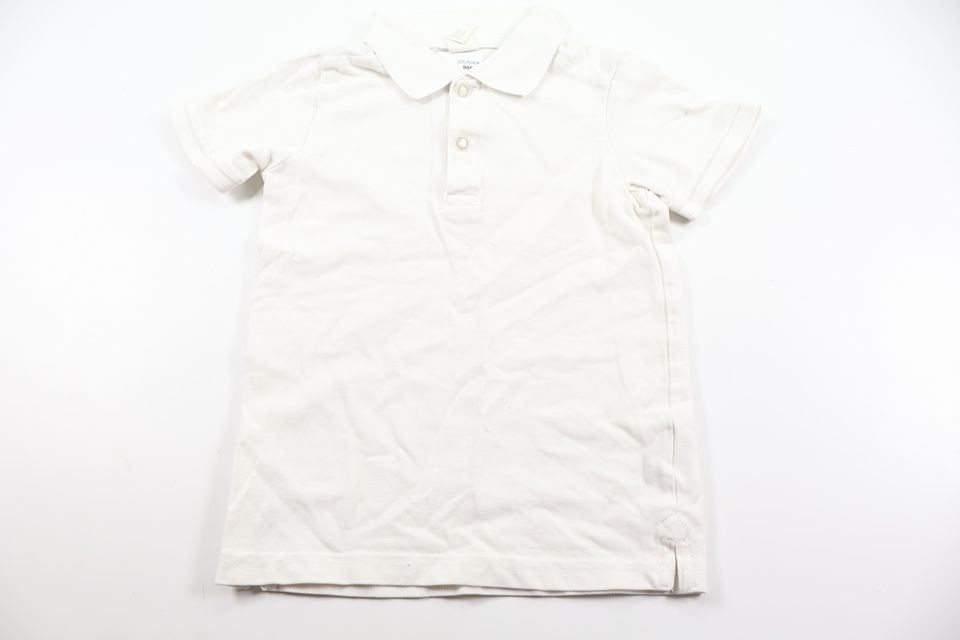 Polo t-shirt fra H&M - Størrelse 104 - Hvid