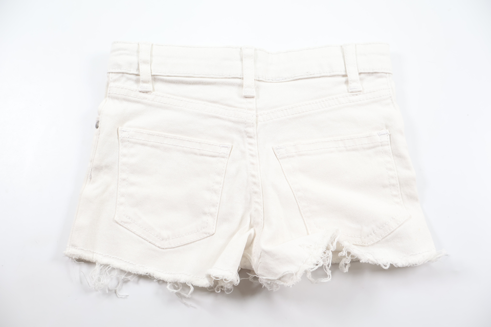 Jeansshorts fra Primark - Størrelse 104 - Hvid
