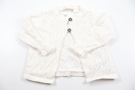 Strikket cardigan fra Lupilu - Størrelse 62/68 - Hvid