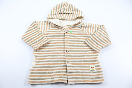 Fleece-munketrøje fra Mini Mundus - Størrelse 70 - Beige