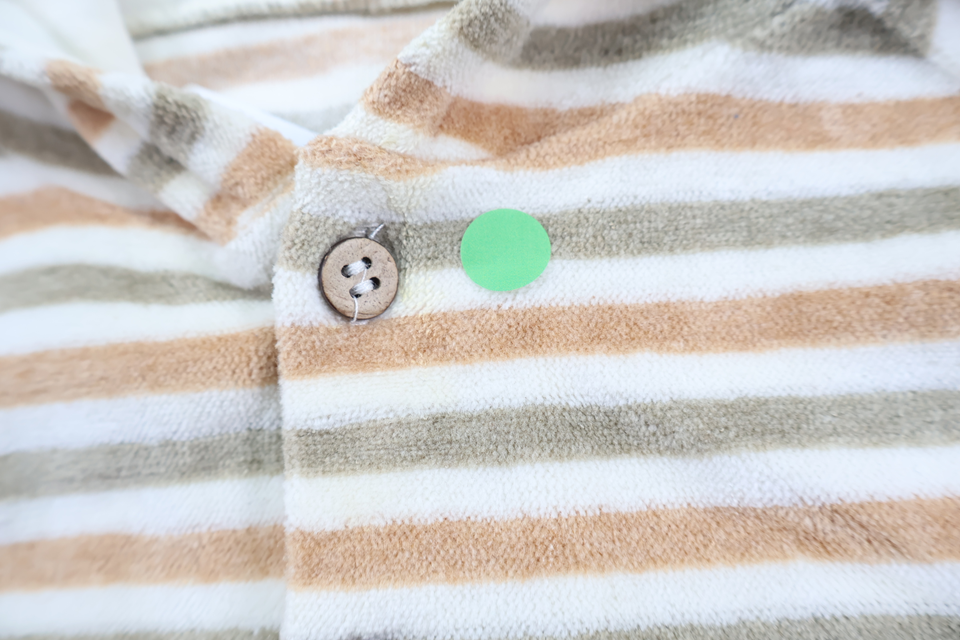 Fleece-munketrøje fra Mini Mundus - Størrelse 70 - Beige