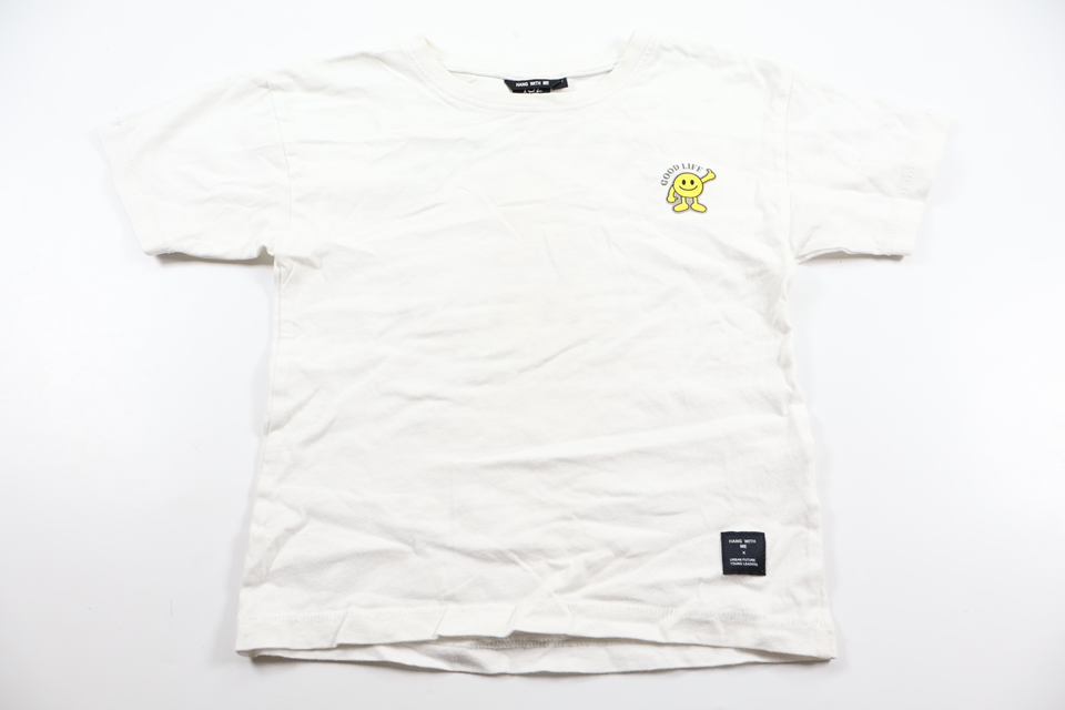 T-shirt fra Lager 157 - Størrelse 100 - Hvid