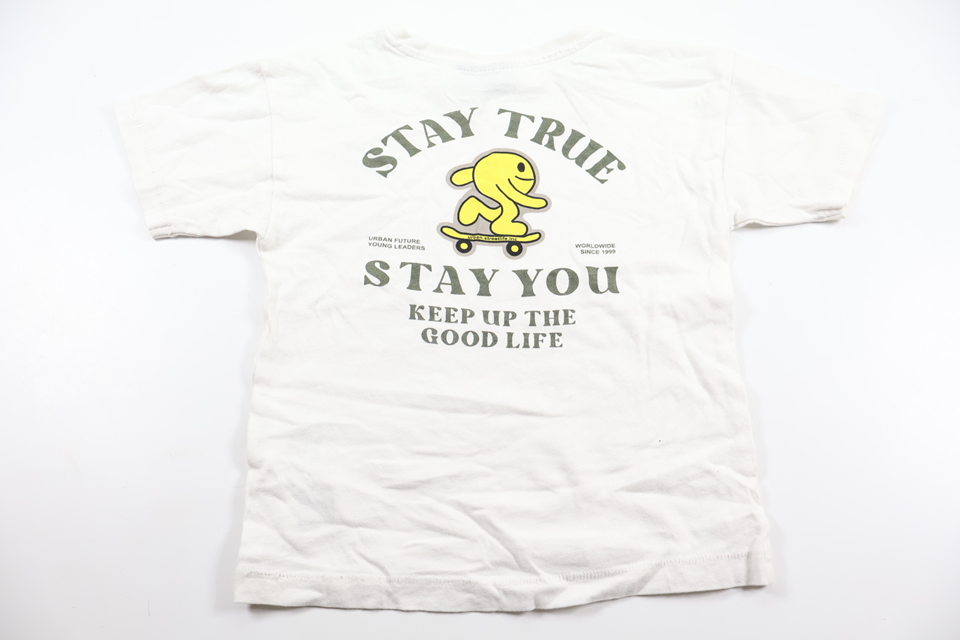 T-shirt fra Lager 157 - Størrelse 100 - Hvid