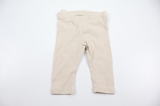 Ribbede bukser fra H&M - Størrelse 62 - Beige