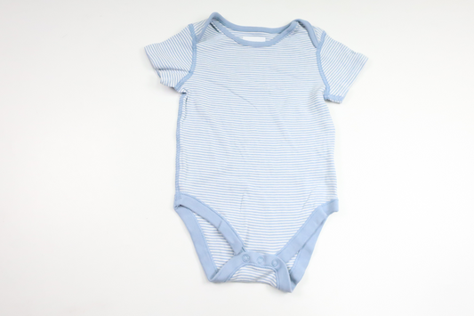 Stribet bodysuit fra M&S - Størrelse 92 - Blå