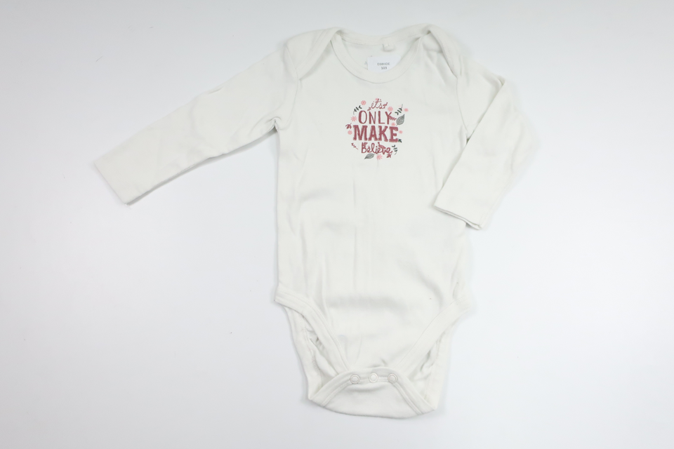 Bodysuit fra Lupilu - Størrelse 74/80 - Hvid