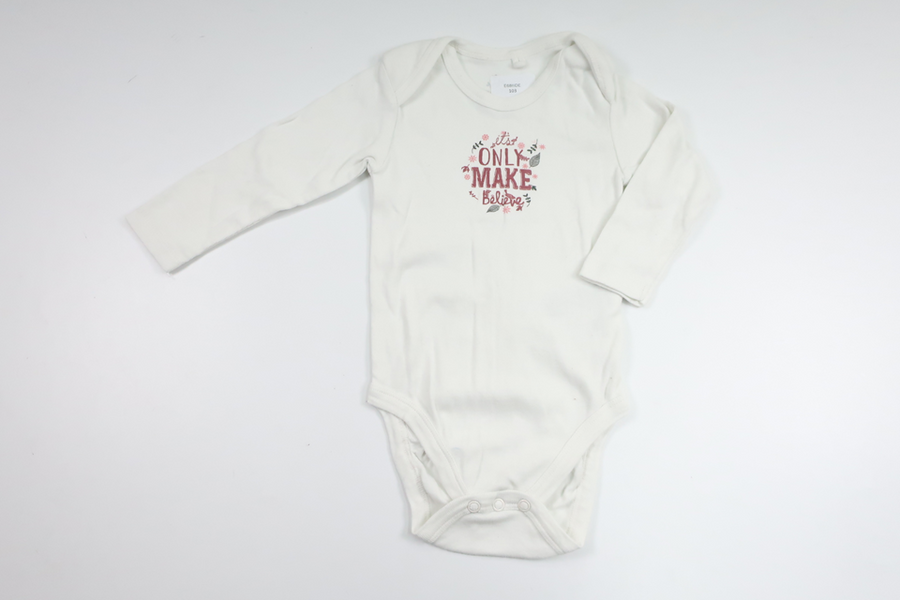Bodysuit fra Lupilu - Størrelse 74/80 - Hvid