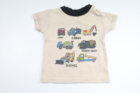 T-shirt fra Easy Mover - Størrelse 68 - Beige