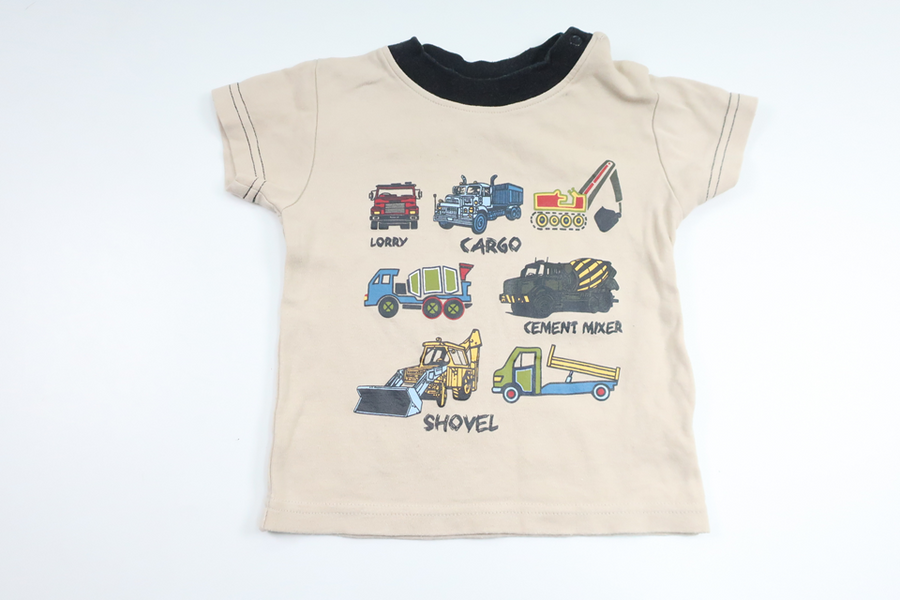 T-shirt fra Easy Mover - Størrelse 68 - Beige