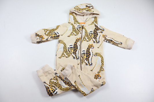 Overall/Jumpsuit med leoparder fra Filemon Kid - Størrelse 68/74 - Beige