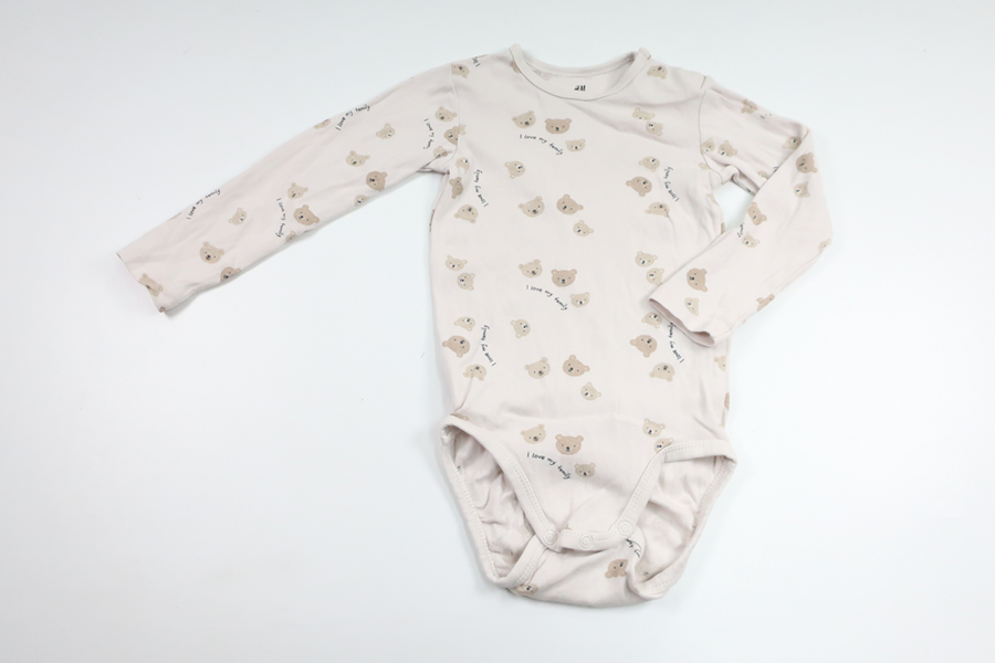 Bodysuit fra H&M - Størrelse 92 - Off-white