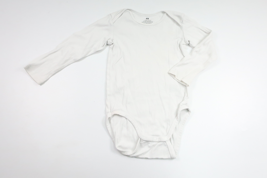 Bodysuit fra H&M - Størrelse 92/98 - Hvid