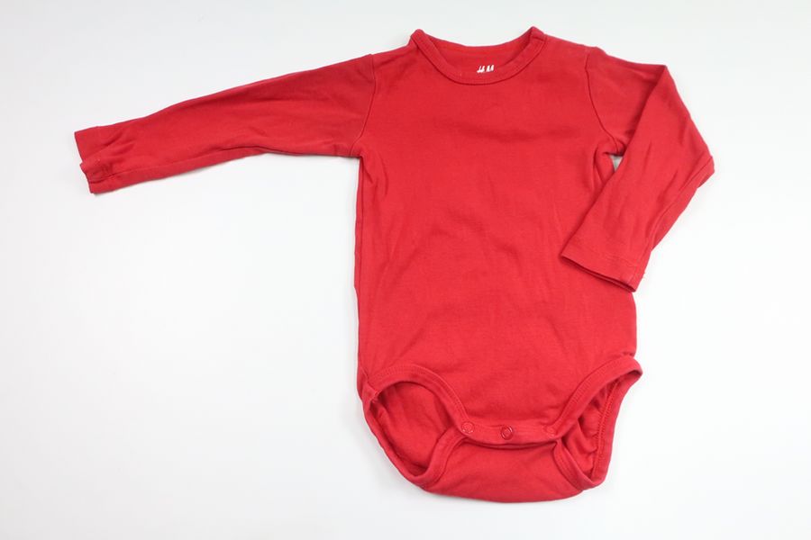 Bodysuit fra H&M - Størrelse 74/80 - Rød