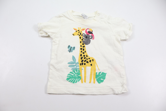 T-shirt fra Lindex - Størrelse 62 - Hvid