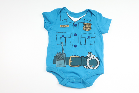Bodysuit "Police" fra Freeze - Størrelse 56/62 - Blå