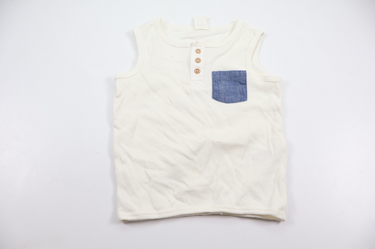 Top fra H&M - Størrelse 80 - Hvid