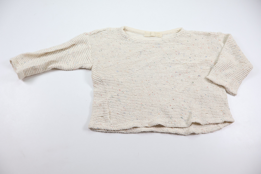 Striktrøje fra Zara - Størrelse 116 - Råhvid