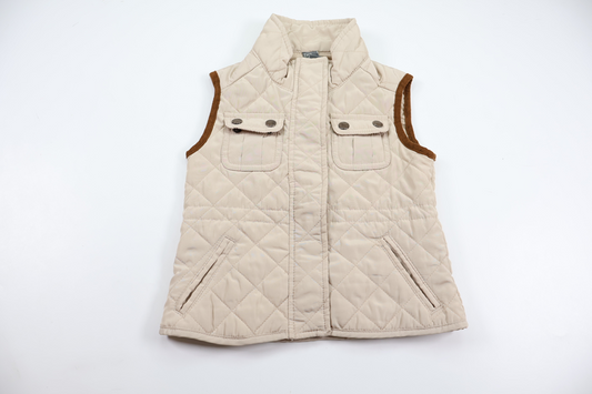 Quiltet vest fra Zara - Størrelse 98 - Beige