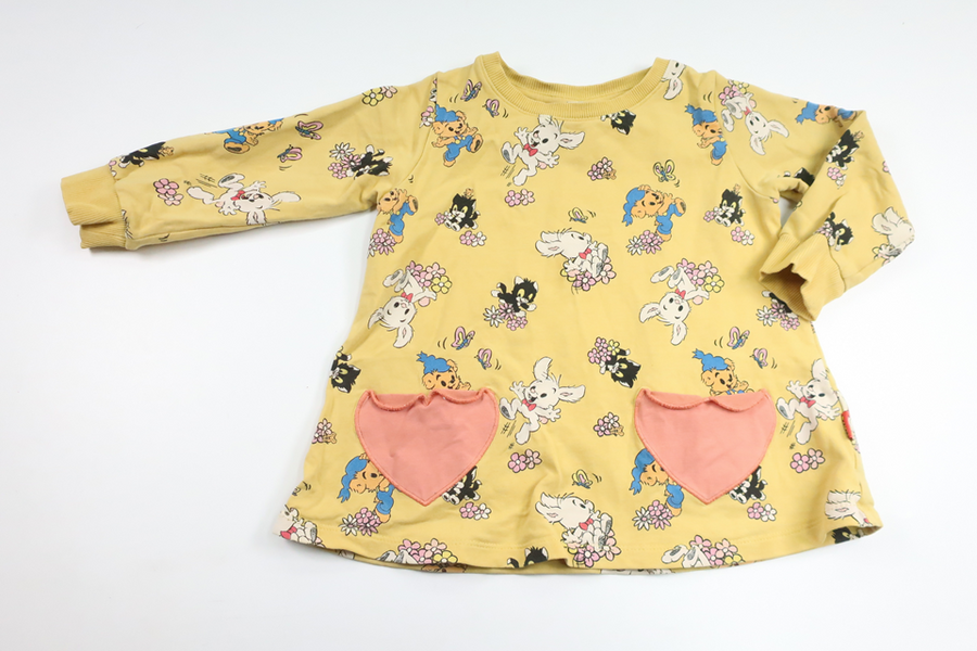 Kjole fra Bamse by Lindex - Størrelse 92 - Gul