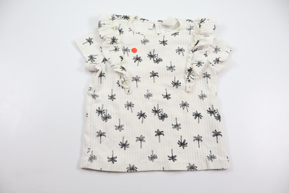 Ribbet trøje fra H&M - Størrelse 86 - Hvid