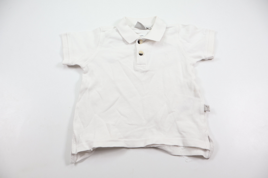 Pique T-shirt fra Wheat - Størrelse 86 - Hvid