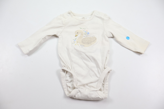 Bodysuit fra H&M - Størrelse 56 - Hvid