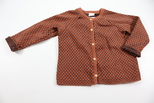 Strikket sweater fra H&M - Størrelse 74 - Brun