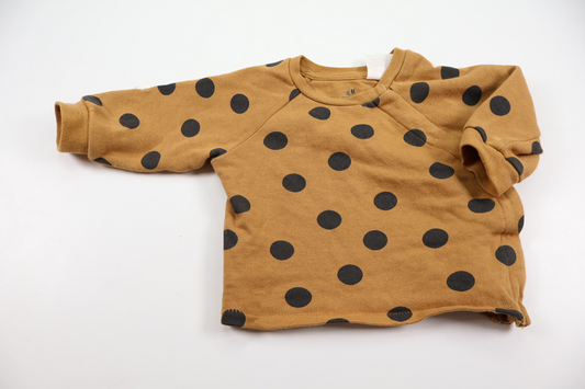 Prikket trøje fra H&M - Størrelse 62 - Brun