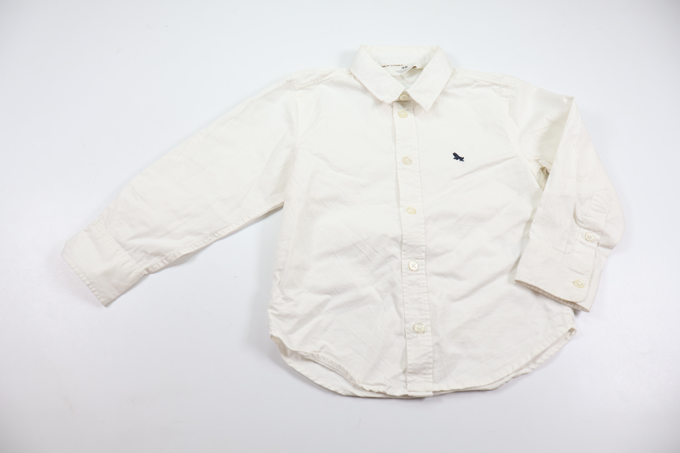 Skjorte fra H&M - Størrelse 98 - Hvid