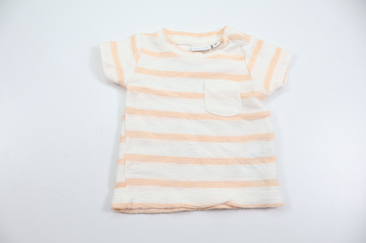 Stribet bluse fra Name It - Størrelse 50 - Hvid