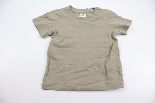 T-shirt fra H&M - Størrelse 74 - Beige